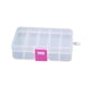 thumbnail image 1 of Qarigey Joyero Caja con tapa Accesorios para el hogar Contenedor de plástico Contenedor apilable Cajas de almacenamiento livianas rosa roja Type3 NO3, 1 of 1