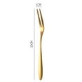 thumbnail image 2 of LEFU Stainless Steel Fruit Forks Set of 6, Mini Food Pick for Cake Dessert Sushi Snack, 13cm Cocktail Party Appetizer Sticks, Rust-Resistant Picker (Gold), 2 of 10