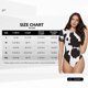 thumbnail image 5 of Fotbe Cow Skin 2 Body de Mujer con Cuello Redondo y Mangas Cortas, Sin Mangas Ajustado, Suave, Cómodo y Básico-Medium, 5 of 7