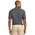 thumbnail image 2 of Port Authority Adult Male Men Plain Short Sleeves Polo Steel Grey 4X-Large Tall, 2 of 6