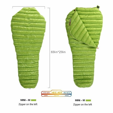 UHUSE AEGISMAX Mummy Goose Down Sleeping Bag Outdoor 3 Season Ultra-Light 11 Degree