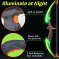 thumbnail image 4 of Muyoka Juego de tiro con arco y flecha para niños, juego de tiro con arco con luz LED con 6 ventosas, flechas, objetivo y carcaj, flechas desmontables para exteriores, juguetes para niños, niñas, cump Muyoka Hogar, 4 of 7