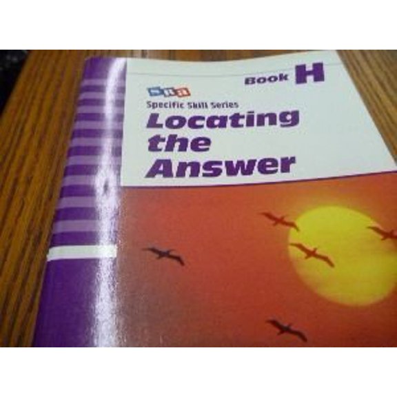 Pre-Owned Locating the Answer: Book H (Paperback) 0026879581 9780026879583