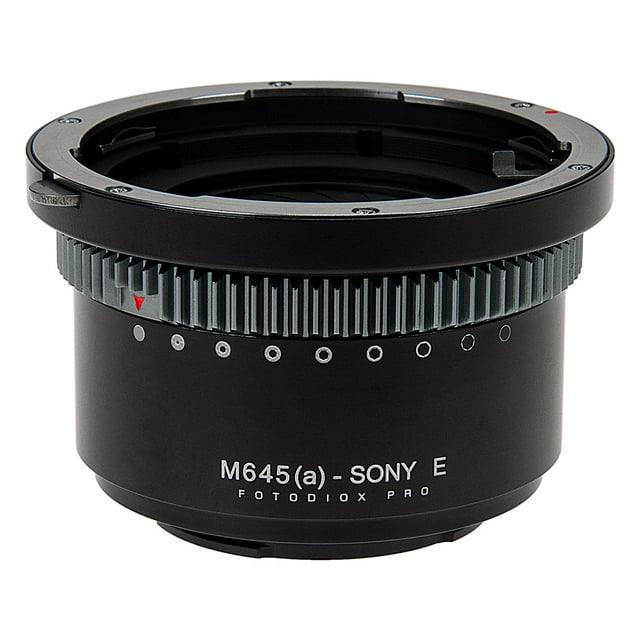 Fotodiox Pro Lens Mount Adapter Compatible with Mamiya 645 (M645) Mount AF/AF-D Lenses to Sony Alpha E-Mount Mirrorless Camera Bodies