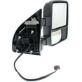 thumbnail image 3 of MIRROR Compatible For 2011-2016 Ford F-250 Super Duty F-350 Right Passenger Towing Heated Power Glass In-housing Signal Light Textured Black, 3 of 5