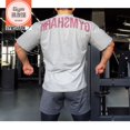thumbnail image 2 of GYMSHARK POWER Letra Grande Manga Corta Hombres Y Mujeres INS TREND PRINT ATHLEISURE Camiseta Confort Suelta, 2 of 4