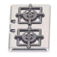 thumbnail image 4 of Dollhouse 3PCS Miniature Stove Model High Simulation Alloy Cook Stove Dollhouse Kitchen Accessory Decorations, 4 of 8