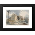 thumbnail image 2 of Cornelius Varley 14x11 Black Modern Framed Museum Art Print Titled - A Moated House, 2 of 5