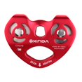thumbnail image 2 of Rojo durable de la polea 25KN de la velocidad del cable de alambre de la tirolina de la escalada en roca rojo Sharpla Polea de la línea con cremallera, 2 of 8