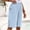 #498-Light Blue, variant on Womens Shorts Elastic Waistband Straight Leg Loose Fit Solid Soft Breathable Casual Linen Shorts for Summer Gift