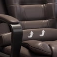 thumbnail image 4 of Executive Leather Office Chair Ergonomic Floor Modern Relaxing Design Armchairs Mobile Metal Chaise De Bureau Office Furniture My Lux Decor Round, 4 of 18