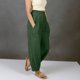 thumbnail image 3 of Pantalones de Cintura Elástica para Mujeres de Cintura Alta Color Sólido con Bolsillos, Pantalones de Longitud Completa Casual para Todas las Estaciones, 3 of 6