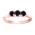 thumbnail image 1 of Aonejewelry 0.50 Ct. Ttw Black Diamond Durable Ring In 10K Rose Gold, 1 of 4