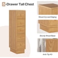 thumbnail image 7 of Tribesigns 5-Drawer Dresser, Wood Narrow Dresser for Small Spaces, 7 of 7