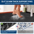 thumbnail image 3 of QinaQin 50-Piece Interlocking Floor Tiles. 12-Inch x 12-Inch Soft Pvc Non-Slip Mats with Drainage Holes. Waterproof Modular Mats. for Gyms. Kitchens. Poolsides. and Garages, 3 of 8