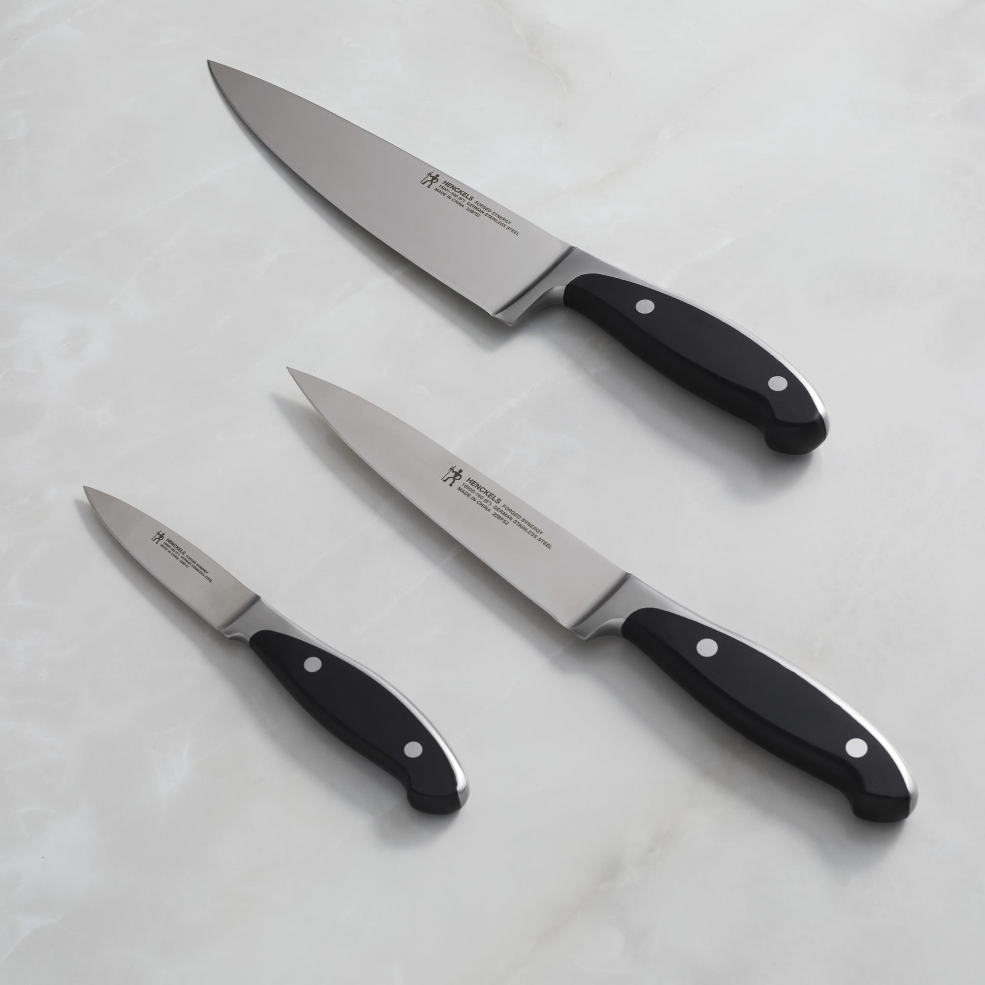 J.A. Henckels International Forged Synergy 3-pc Starter Knife Set