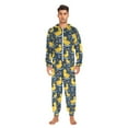 thumbnail image 6 of joogoo Cartoon Duck Flowers Unisex Adults Onesies Pajamas Jumpsuits L, 6 of 7