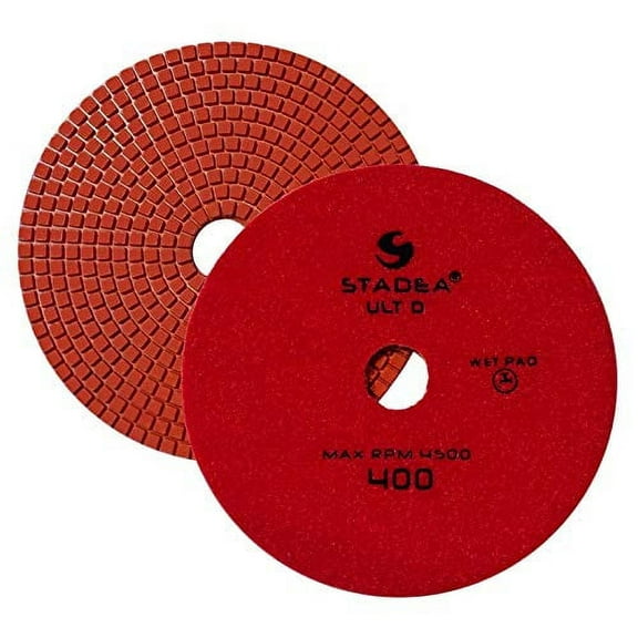 Stadea PPW155X Granite Polishing Pads 7" Diamond Pad 400 Grit For Granite Quartz Stones Polish