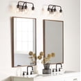 thumbnail image 3 of Quorum Lighting Enclave Glass 3-Light Oiled Bronze Wall Sconce, 3 of 5