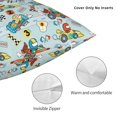 thumbnail image 3 of Yiaed Cartoon Car Racing Print Pillow Covers Super Soft Decorative Square Throw Pillow Covers Case Cushion Covers for Sofa Couch Bedroom Car Decor（No pillow core）-20"x20", 3 of 7