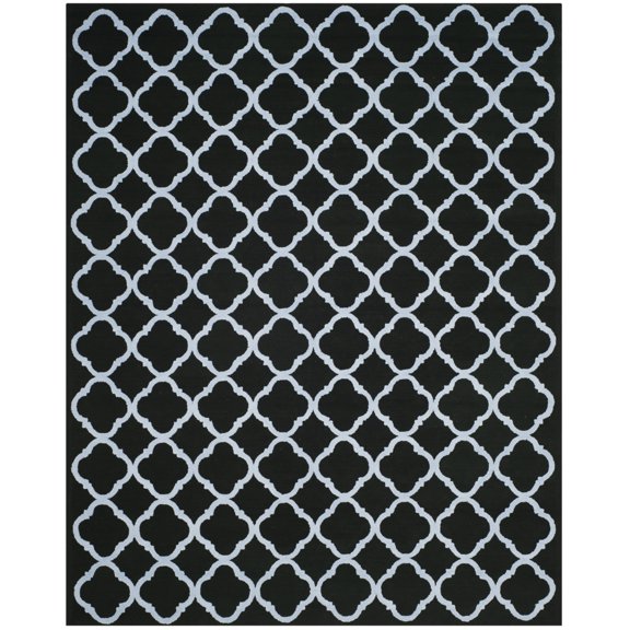 SAFAVIEH Newport NPT430B Hand-hooked Black / Blue Rug