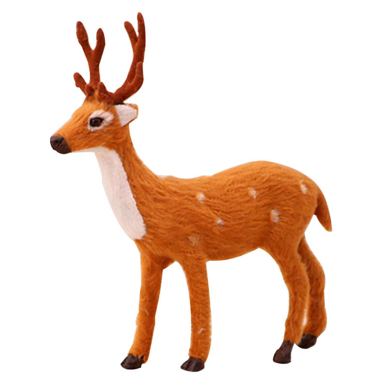 Hot Christmas Artificial Reindeer Elk Doll Xmas Shop Party Festive Ornament Gift