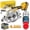 1 Battery + 4 Blades, variant on 5 Inch Cordless Brushless Mini Circular Saw, 3-Speed, 6900 RPM, 2.0/4.0Ah Battery & Fast Charger, 0°/45° Bevel Cut, for Wood Tile Plastic Soft Metal Stone