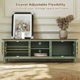 thumbnail image 3 of HLR Farmhouse 63" TV Stand, for TVs up to 70", Living Room Wooden Entertainment Center with Storage, Green, 3 of 11