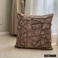 thumbnail image 2 of The HomeCentric Decorative Throw Pillow cover Gold 16"x16" (40x40 cm) Jacquard Foil, Bead, Sequins, Hand Embroidery Pillowcases, Abstract Modern Style - Old World Gold, 2 of 10
