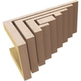 thumbnail image 6 of 5"W x 10"D x 5"H Wide Landon Rough Cedar Woodgrain TimberThane Corbel, Primed Tan, 6 of 6