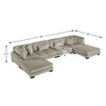 thumbnail image 4 of Lexicon Traverse Corduroy 6-Piece Modular Sectional with Ottomans in Taupe, 4 of 6