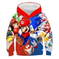 thumbnail image 2 of Sudadera con capucha de Sonic para niños, niñas y niños, sudaderas con estampado de anime de manga larga de otoño, camisetas geniales, ropa para hombres y mujeres, 2 of 5