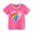 Pink, variant on XBASW Toddler Kids Girls Short Sleeve T-Shirt Cartoon Printed Tees Summer Casual Top for 2-7 Years
