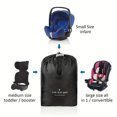 thumbnail image 4 of Car Seat Travel Bag for Air Travel, Waterproof Car Seat Storage Bagpack Gate Check Fits Most Car Seats, Shoulder Strap Included, Black, 4 of 6