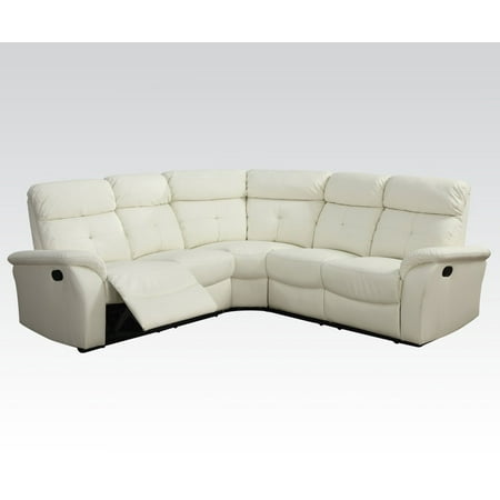 sectional shaped cushion sectionals reclining beige leather tufted bonded lawrence couch sofa match contemporary assembled dimensions walmart