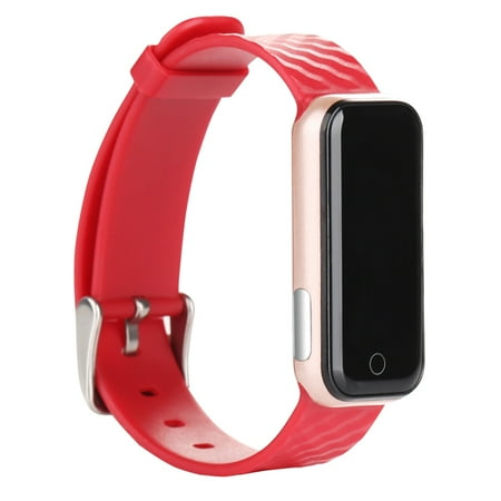 Techcomm WP808E Fitness Tracker with Bluetooth and Heart Rate Monitor - Black