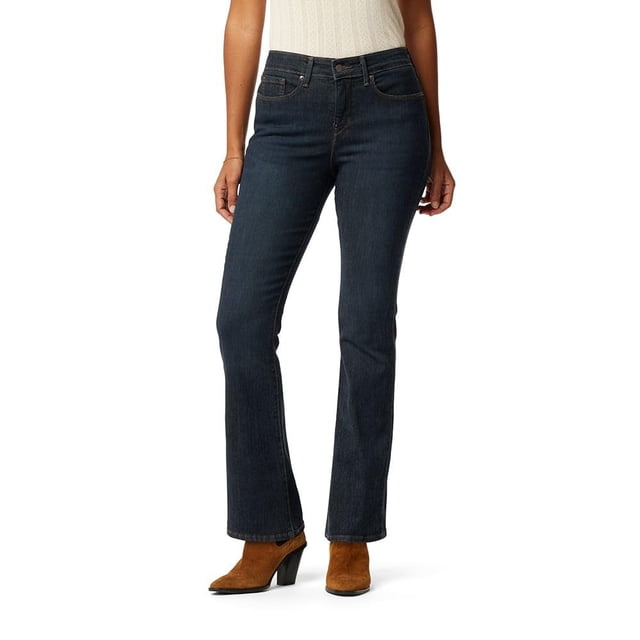 Signature by Levi Strauss & Co. Gold - Jeans de Corte de Bota Totalmente Moldeados para Mujer (también Disponibles en Plus), (Nuevo) índigo Void, 40 Plus Corto