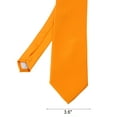 thumbnail image 3 of NYFASHION101 Men's Solid Color Polyester Tie PS48-Golden Yellow, 3 of 3