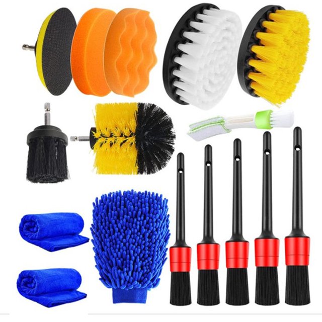 Detailing Brush Kit Multifunction Car Detail Cleaning Brush for Wheel Exterior Interior Auto Detailing Brushes Set