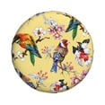 thumbnail image 2 of Bingfone Beautiful Bright Birds And Flowers Spare Tire Cover Weatherproof Universal Wheel Protectors For Rv Camper Travel Trailer Suv Truck 17 Inch, 2 of 9