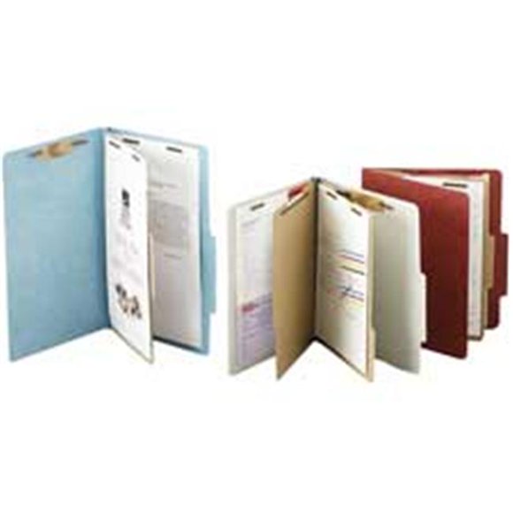 Acco Brands- Inc.  Classification Folders- 2in. Exp- Legal- 1 Partition- Earth Red