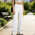 thumbnail image 6 of SBYOJLPB Women's Loose Yoga Pants Casual Solid Color Elastic Comfortable Fitness Pants Yoga Pants with Pocket, 6 of 9