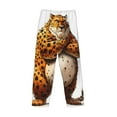 thumbnail image 6 of Balery Cartoon Cheetah With Attitude print Men's Pajama Pants,Ultra Lightweight Pjs,Lounge Pant-XX-Large, 6 of 9
