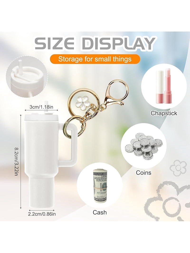 Mini Tumbler Keychain for Stanley,2 PCS Mini Cup Keychain Stanley