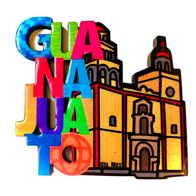 Guanajuato Mexico Imanes Para Refrigerador Souvenirs Recuerdo Turistico Pueblitos Magicos Playas MDF 3 mm Mexicanitas Iman para Refrigerador