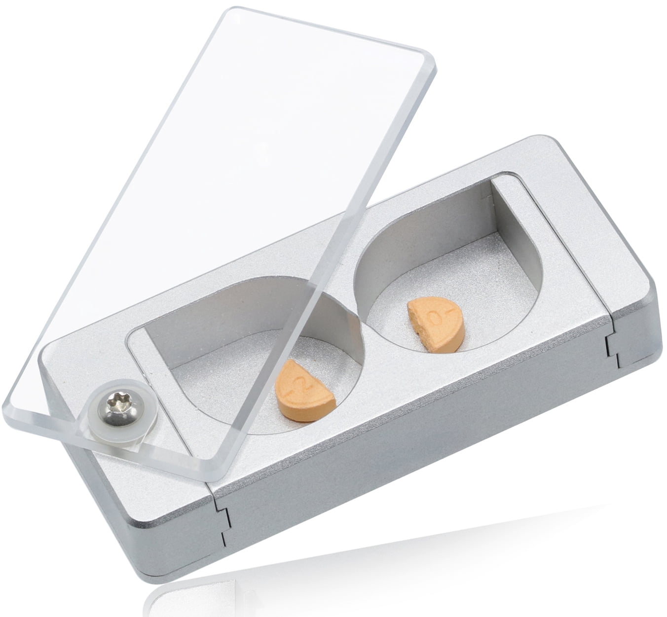 EqualSplit Pill Splitter, Double Blade Design, Crafted from Medical Grade Aluminum