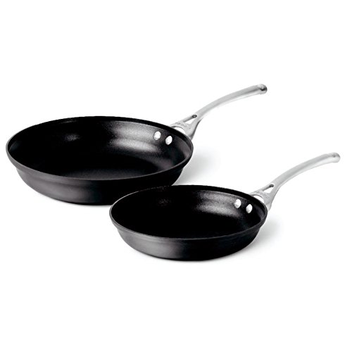 Calphalon Contemporary Hard Anodized Aluminum Nonstick Cookware Omelette Fry Pan 10 Inch And 12 Inch Set Black New Version 2018986 Walmart Canada
