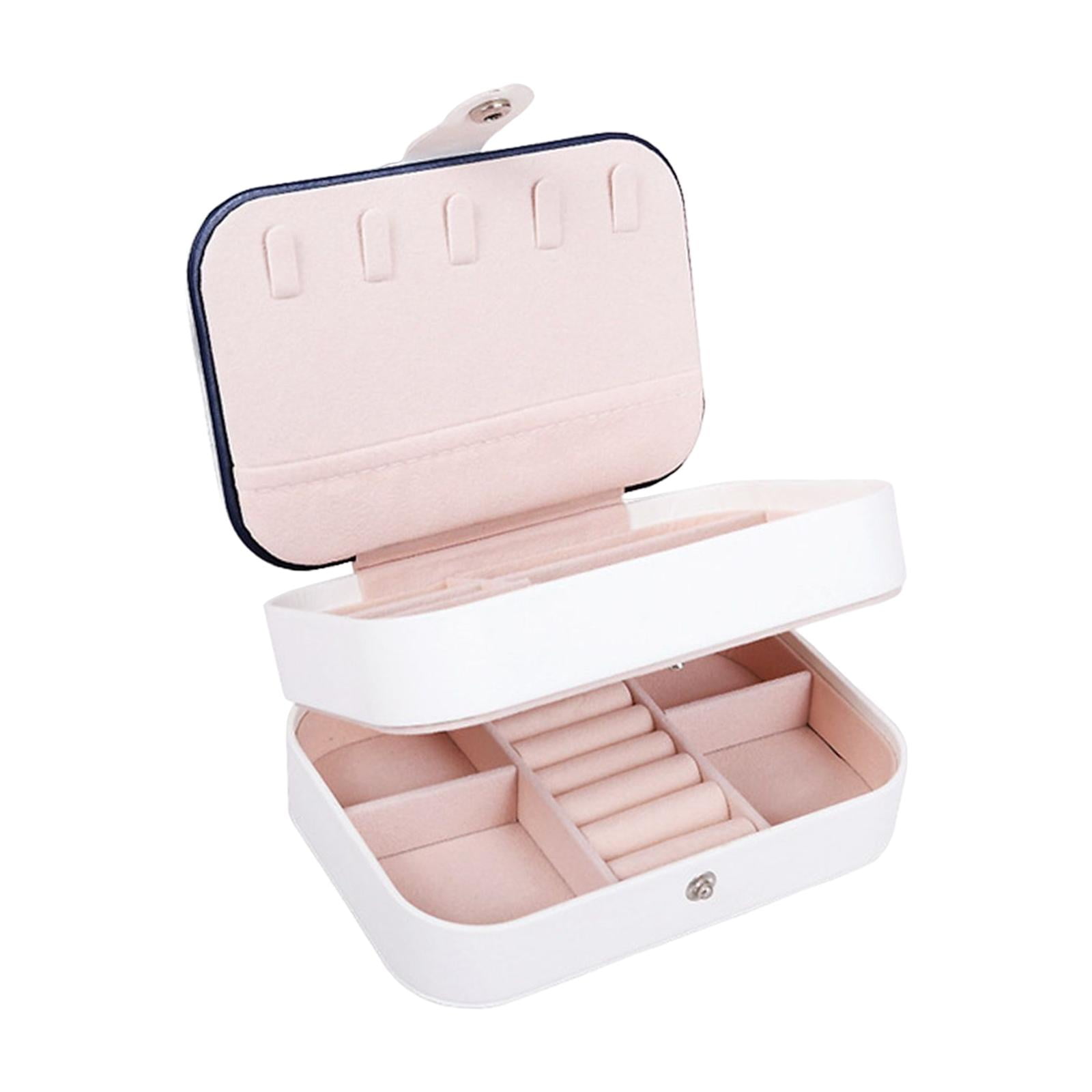FVDPWYE Jewelry Box Large Capacity Storage Box for Jewelry Storage Necklace Girls Women White