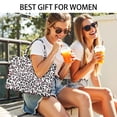 thumbnail image 5 of Large Capacity Tote Bag,Pink Leopard Butterfly Pattern Handbag Fashion Luxury Tote Bag,15.7"x13"x 5.1" Inches,Laptop Compatible, 5 of 6