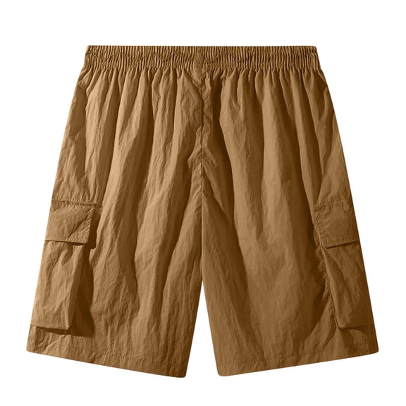 Plus Size Cargo Pants for Men Casual And Comfortable Drawstring Pocket Elastic Waist Workwear Shorts for Outdoor, S-5XL